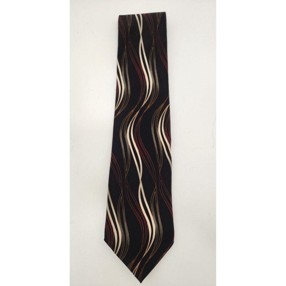 Bill Blass Black‎ Label Neck Tie Multicolor Swirls 100% Silk Costa Rica